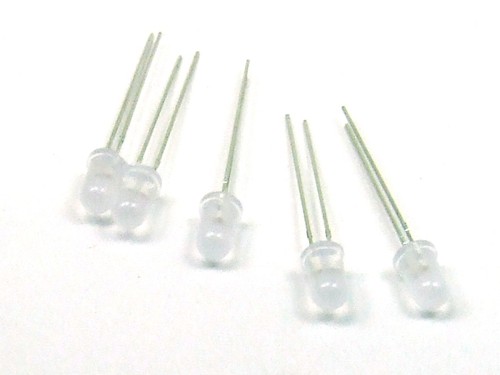 Led zweifarbig 3mm - zweifarbig, rot